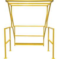 Barri&egrave;re de s&eacute;curit&eacute; pour mezzanine, 70" lo x 77" ha, 78" &eacute;lev&eacute;e, Jaune Cantin et fils