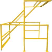 Barri&egrave;re de s&eacute;curit&eacute; pour mezzanine, 70" lo x 77" ha, 78" &eacute;lev&eacute;e, Jaune Cantin et fils