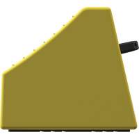 Cale de roue ultra-robuste pour l'exploitation mini&egrave;re Checkers Safety sans support, PEHD, Jaune, 14-1/2" la x 17-1/2" p x 16" h Cantin et fils
