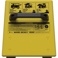 Cale de roue ultra-robuste pour l'exploitation mini&egrave;re Checkers Safety sans support, PEHD, Jaune, 14-1/2" la x 17-1/2" p x 16" h Cantin et fils