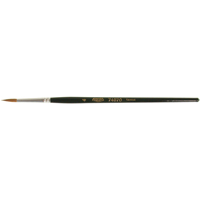 Pinceau d'artiste, Largeur de la brosse de 1/8", Martre rouge, Manche &agrave; Bois Cantin et fils