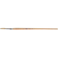 Pinceau de forme ronde en soies blanches pures pour marquage, Largeur de la brosse de 1/4", Soie blanche, Manche &agrave; Bois Cantin et fils