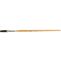 Pinceau une passe, Largeur de la brosse de 1/4", Soie de bœuf, Manche &agrave; Bois Cantin et fils