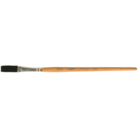 Pinceau une passe, Largeur de la brosse de 3/8", Soie de bœuf, Manche &agrave; Bois Cantin et fils