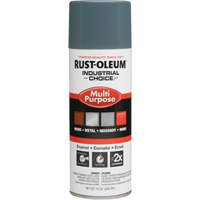 Peinture en a&eacute;rosol &agrave; usages multiples syst&egrave;me 1600 Industrial Choice, Gris machine, Brillant, 12 oz, Canette a&eacute;rosol Cantin et fils