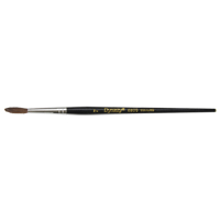 Pinceau pointu &agrave; soies noires pour artiste, Largeur de la brosse de 4 mm, Soie de chameau, Manche &agrave; Bois Cantin et fils