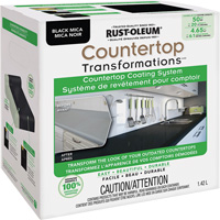 Syst&egrave;me de rev&ecirc;tement au mica pour comptoir Countertop Transformations, 1,42 L, Trousse, Mica noir Cantin et fils