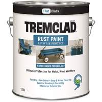 Peinture antirouille &agrave; base d'eau Tremclad, 3,78 L, Gallon, Noir Cantin et fils