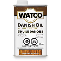 Huile danoise Watco, 947 ml, Noyer fonc&eacute;, Transparent Cantin et fils