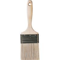 Pinceau pour murs et moulures One Coat, Soie blanche, Manche Bois, Largeur de 3" Cantin et fils