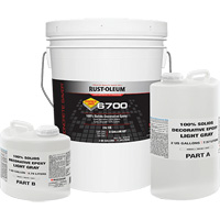 &eacute;poxy d&eacute;coratif 100 % de solides 6700, 3 gal., &eacute;poxy, Tr&egrave;s brillant, Gris Cantin et fils