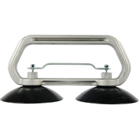Appareils &agrave; ventouses - Ventouse double industrielle, 75 lb Capacit&eacute;, 5", Barre &agrave; tirer, 10" Longueur de la manche Cantin et fils