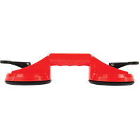 Ventouses de levage manuel - Ventouses doubles, 66 lb Capacit&eacute;, 4-5/8", Levier, 13" Longueur de la manche Cantin et fils