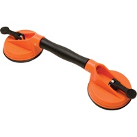 Ventouses de levage manuel - Ventouses doubles - pivotantes, 50 lb Capacit&eacute;, 4-5/8", Levier, 13" Longueur de la manche Cantin et fils