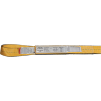 &eacute;lingues de levage en nylon, Pli Simple, Oeillet double, Type 3, 2" la x 3' lo, Limite de charge verticale 3100 lb Cantin et fils