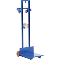 Platform Lift Stacker, Hand Winch Operated, 400 lbs. Capacity, 58" Max Lift Cantin et fils