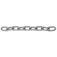 Chaîne &agrave; maillon droit, Acier &agrave; faible teneur en carbone, 1/8" x 1000' (304,8 m) l, Calibre 30, Charge d'utilisation 400 lb (0,2 tonne) Cantin et fils