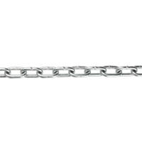 Chaîne &agrave; maillon droit, Acier &agrave; faible teneur en carbone, 1/8" x 350' (106,7 m) l, Calibre 30, Charge d'utilisation 400 lb (0,2 tonne) Cantin et fils