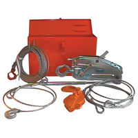 Tirfor&reg; Wire Rope Hoist TU17 Rescue Kit, 5/16" Wire Diameter, 2000  lbs. (1 tons) Capacity Cantin et fils