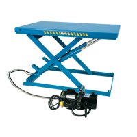 LoProfile Electric-Hydraulic Scissor Lift Table, Steel, 32-1/2" L x 23-1/2" W, 550 lbs. Capacity Cantin et fils