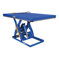 Table &eacute;l&eacute;vatrice &agrave; ciseaux hydraulique, Acier, 48" lo x 24" la, Cap. 3000 lb Cantin et fils