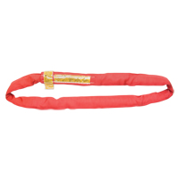 &eacute;lingue de levage en polyester ronde, Rouge, 3" la x 12' lo, 14 000 lb Charge verticale Cantin et fils