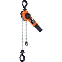 Series 653-A Ratchet Lever Hoist, 5' Lift, 1500 lbs. (0.75 tons) Capacity, Steel Chain Cantin et fils