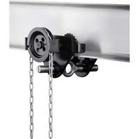 HTG Geared Clevis Trolley, 4409 lbs. (2 tons) Capacity, 2-39/64" - 8-43/64" Cantin et fils