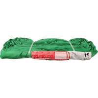 &eacute;lingue ronde en polyester, Vert, 12' lo, 6000 lb Charge verticale Cantin et fils