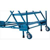 CSA-Certified Rolling Step Ladder with Locking Step, 14 Steps, 30" Step Width, 128" Platform Height, Steel Cantin et fils