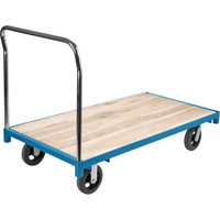 Heavy-Duty Platform Truck, 60" L x 30" W, 2000 lbs. Capacity, Rubber Casters Cantin et fils