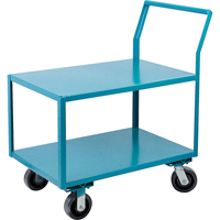 Chariots surbaiss&eacute;s robustes, 2 niveaux, 18" la x 30" p x 41" h, 2400 lb Cap Cantin et fils
