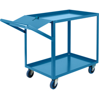 Chariots &agrave; cueillette, 36" h x 24" la x 64" p, 2 Tablettes, Capacit&eacute; 1200 lb Cantin et fils