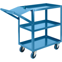 Chariots &agrave; cueillette, 36" h x 18" la x 46" p, 3 Tablettes, Capacit&eacute; 1200 lb Cantin et fils