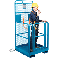 Nacelle &eacute;l&eacute;vatrice pour travail en hauteur, 36" x 36" x 72" h, Capacit&eacute; de 1000 lb, Acier Cantin et fils