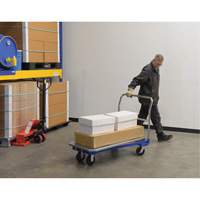 Platform Cart, 48" L x 24" W, 1500 lbs. Capacity, Mold-on Rubber Casters Cantin et fils