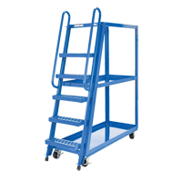 Stock Picking Cart, Steel, 21-7/8" W x 56-1/8" D, 3 Shelves, 1000 lbs. Capacity Cantin et fils