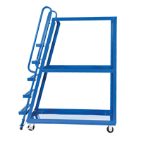 Stock Picking Cart, Steel, 21-7/8" W x 56-1/8" D, 3 Shelves, 1000 lbs. Capacity Cantin et fils