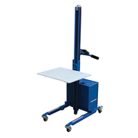 Gerbeur &agrave; plateforme &agrave; &eacute;l&eacute;vation rapide, M&eacute;canisme &eacute;lectrique, Capacit&eacute; de 175 lb, Levage max de 57" Cantin et fils