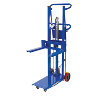 Empileur &agrave; plateforme, M&eacute;canisme Pompe au pied, Capacit&eacute; de 750 lb, Levage max de 52" Cantin et fils