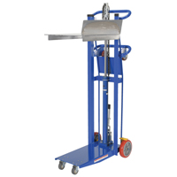 Gerbeur &agrave; plateforme hydraulique, M&eacute;canisme Pompe au pied, Capacit&eacute; de 750 lb, Levage max de 52" Cantin et fils