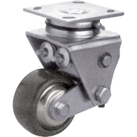 Heavy-Duty Caster, Swivel, 4" (101.6 mm), Solid Elastomer, 900 lbs. (408 kg.) Cantin et fils