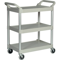 Chariot utilitaire &agrave; usage l&eacute;ger, 3 tiers, 19" x 38" x 34", Capacit&eacute; 200 lb Cantin et fils