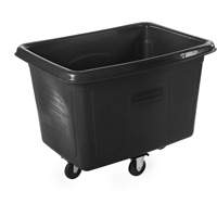 Bulk Cube Truck, Polyethylene, 44-1/16" L x 31" W x 32-1/2" H, 14 cu.ft. Volume, 500 lbs. Capacity Cantin et fils