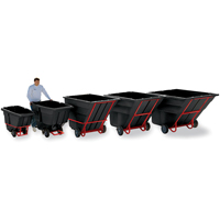 Tilt Truck, Polyethylene, 1-1/2 cu. yd., 1200 lbs. Load Capacity Cantin et fils