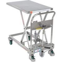 Hydraulic Scissor Lift Table, 31-1/2" L x 19-1/2" W, Stainless Steel, 550 lbs. Capacity Cantin et fils