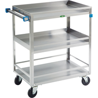 Chariots avec barres de retenue, 3 Tiers, 19" la x 34-3/4" h x 31" p, Capacit&eacute; 500 lb Cantin et fils