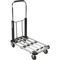 Chariots &agrave; plateforme pliants, Aluminium, 300 lb, 28" lo x 16" la, Hauteur 32" Cantin et fils