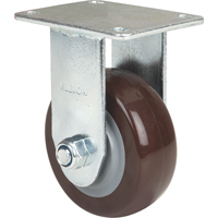 Caster, Rigid, 4" (101.6 mm), Polyurethane, 440 lbs. (199.58 kg.) Cantin et fils