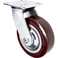 Roulette, Pivotant, 6" (152,4 mm), Polyur&eacute;thane, 850 lb (385 kg) Cantin et fils
